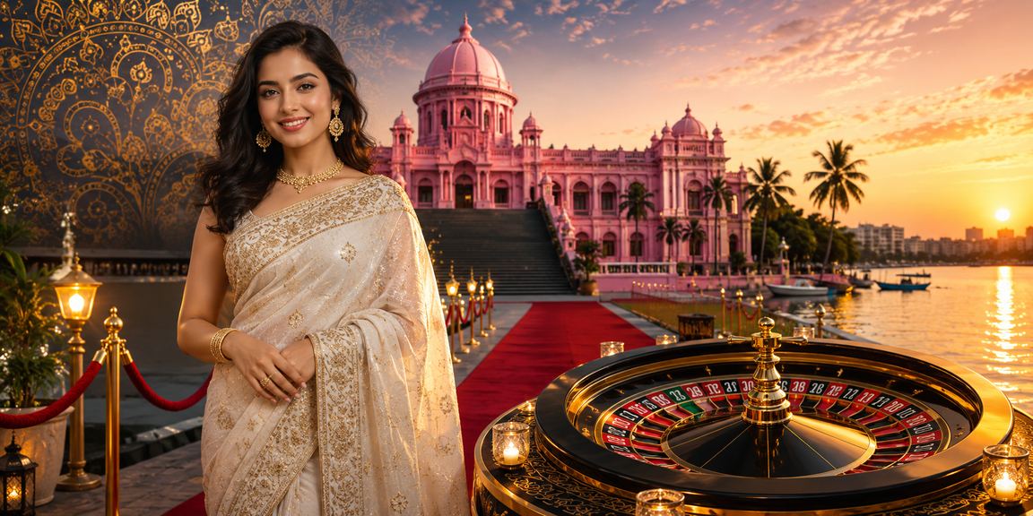 ঢাকায় শাড়ি পরা বাংলাদেশি নারী 111jl - এ রুলেট বেটিং উপভোগ করছেন